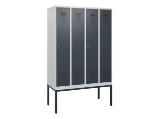 schoollocker,HxBxD 1950x1200x500mm,4vak,vak B 300mm,cil.-slot - 2