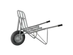 steen-/tegelkruiwagen,HxBxD 940x600x1440mm,staal,grijs,lucht-banden