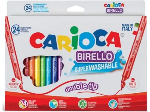 viltstift Dubbelpunter Birello Superwashab 24 stuks