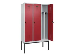 locker voor scheiding van kleding,HxBxD 2120x1200x500mm,3vak
