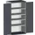 kast met sleufplaat,HxBxD 2000x1050x650mm,4xStalen bodem