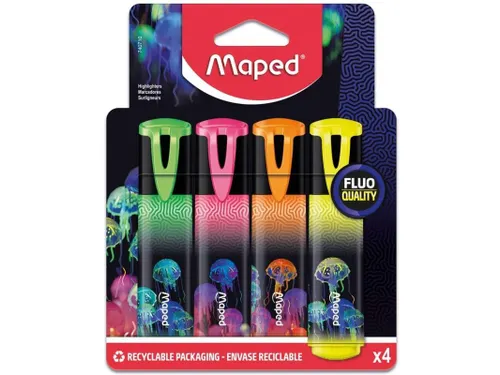 Markeerstift Maped Deepsea Paradise set à 4 kleuren