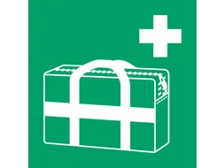 Pictogram bordje Djois EHBO koffer 200x200mm groen