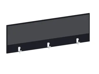 baliepaneel bureau aanbouw achter CC-zwart BN8010-antraciet 1400mm - 1