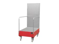 Verrijdbare Opvangbak,V. 2X200L Vat,Opvangvol. 215L