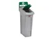 Couvercle Rubbermaid pour Station de recyclage Slim Jim fermé vert