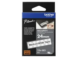Labeltape Brother P-touch TZe-SE5 24mm wit
