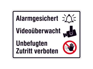 aanwijzingsbord,Beveiligd met alarm,aluminium gemerkt,gemoffeld - 1