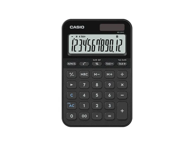 Rekenmachine Casio MS-20YC-BK zwart