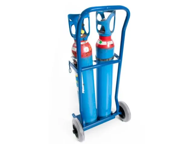 diable pour bouteilles,force 100kg,2x10l bouteille,a. chaîne,RAL5010