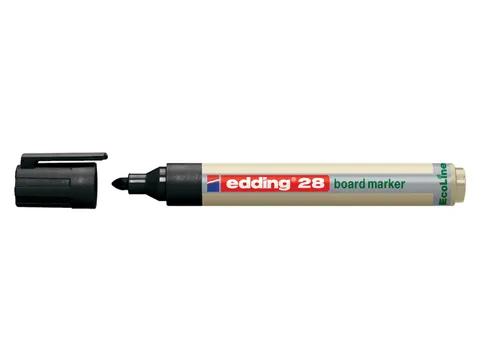 Viltstift Edding 28 Whiteboard EcoLine Rond Zwart 1.5-3mm