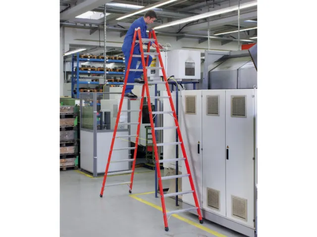 Boktrap,dubbelzijdig,bomen fiberglas,brede sporten aluminium