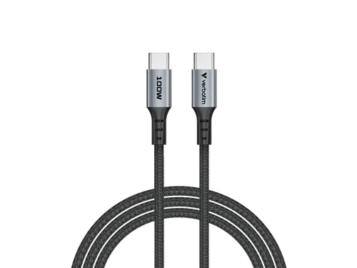 S+C Usb-C/Usb-C Kabel zwart 100W 31846 480Mbps 1.20m