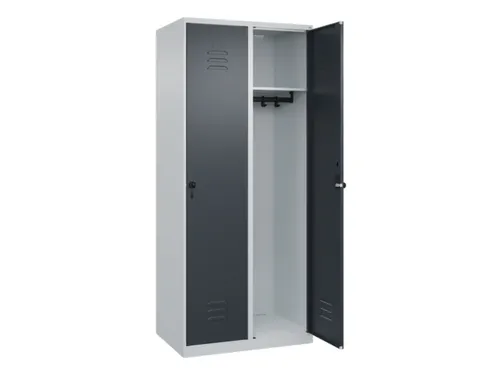 locker,HxBxD 1850x800x500mm,2vak,vak B 400mm,draaigrendel