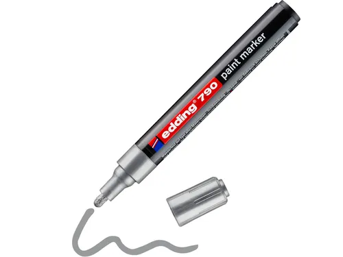 Paintmarker edding 790 op alcoholbasis 2-3mm zilver