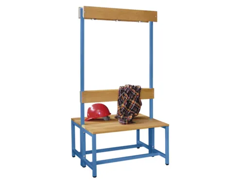 dubbele zitbank,HxLxD 1600x1000x770mm,onderstel RAL5012