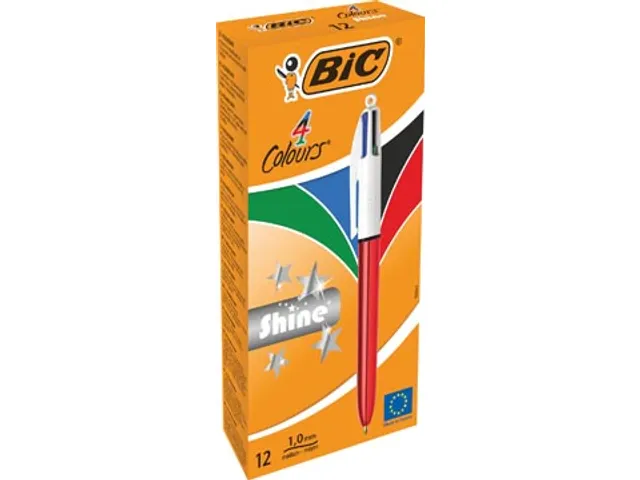 Colours Shine 4-kleurenbalpen medium lichaam rood