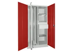 verticale kast,HxBxD 1950x1000x600mm,RAL7035,front RAL3000