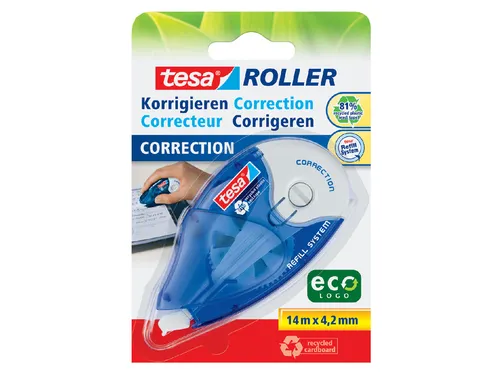 Correctieroller Tesa ecoLogo 4.2mmx14m eco navulbaar op blister