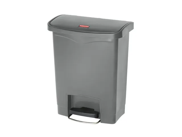 Slim Jim Step On container Front Step kunststof 30 liter Grijs