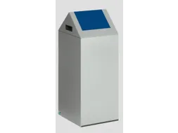 Afvalverzamelaar Zelfblussend 60 Liter 800X320X320Mm Klemring Blauw