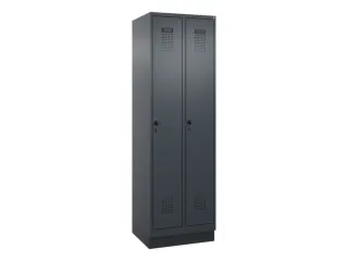 locker,HxBxD 1950x600x500mm,2vak,vak B 300mm,draaigrendel,sokkel - 3