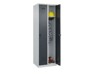 locker,HxBxD 1850x600x500mm,2vak,vak B 300mm,draaigrendel - 1