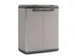 station de tri sélectif,2x110l,HxlxP 850x680x390mm,corps PP gris/noir