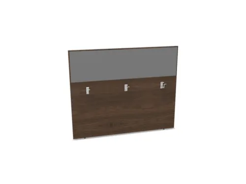 baliepaneel bureau aanbouw achter NV bruin hickory BN8078-grijs 1400mm