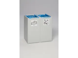Afvalverzamelaar 2-Voudig Moduul Hxbxd 570x505x405mm 40 Liter Grijs - 2
