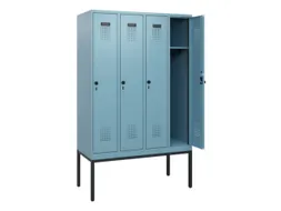 schoollocker,HxBxD 1950x1200x500mm,4vak,vak B 300mm,draaigrendel