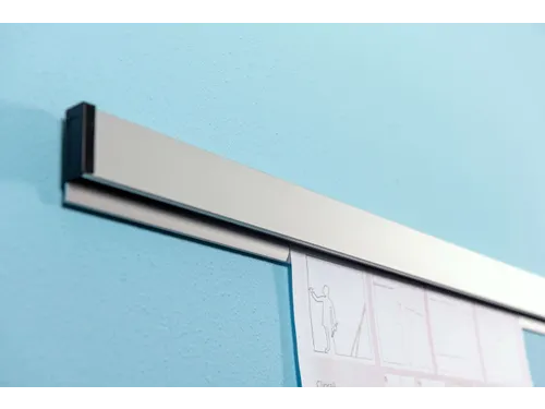 Paperrail 200cm aluminium grijs