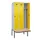 locker met bank,voor scheiding van kleding,HxBxD 2120x900x815mm,3vak