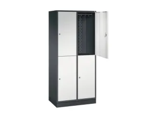 grootvolume garderobekast,RAL 7021/RAL 7035,HxBxD 1950x820x500mm - 1
