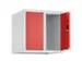 opzetkast,v. locker,2vak.,vak B 250mm,HxBxD 500x500x500mm,vleugeldeur
