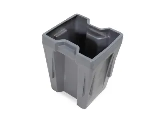 inzetbak,v. stapelbak 300l,HxBxD 440x351x331mm,PE,grijs - 2