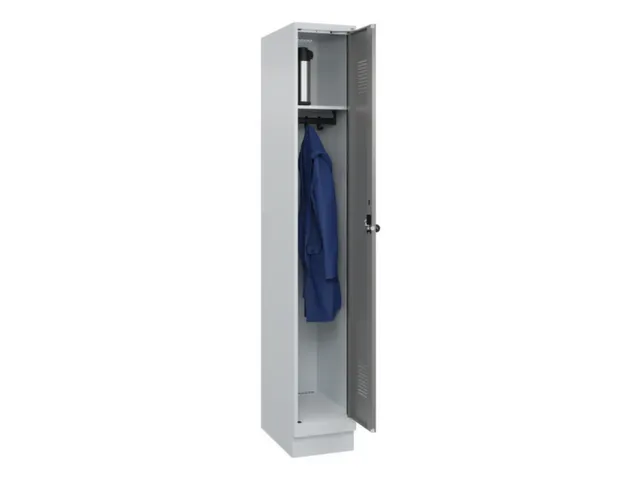 locker,HxBxD 1950x300x500mm,1vak,vak B 300mm,draaigrendel,sokkel