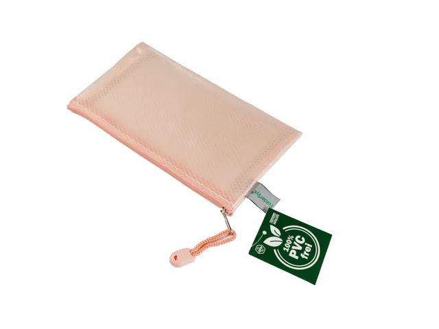 Pochette à fermeture éclair Foldersys EVA 120x220mm orange pastel