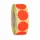 Etiket Rond Fluor Rood 25mm Op rol 2000 Stuks