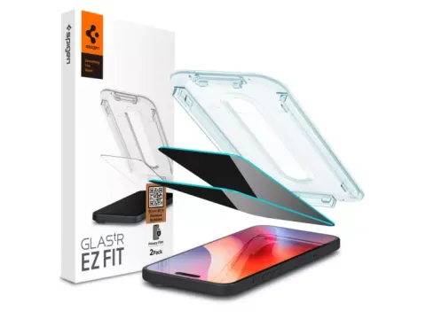 Spigen GlastR EZ Fit Privacy iPhone 16 Pro Max glazen screenprotector