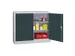 grootvolumekast met openslaande deuren,RAL7035,front RAL7016