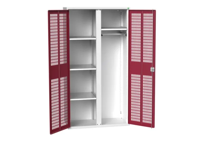 universele kast,HxBxD 2000x1050x550mm,4xStalen bodem,scheidingswand