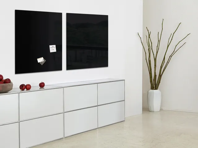 Glas/magneetbord Xl Sigel 100x100 Zwart