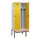 locker met bank,voor scheiding van kleding,HxBxD 2120x800x815mm,2vak