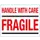 Waarschuwingsetiketten Bedrukt 97x79mm Handle With Care