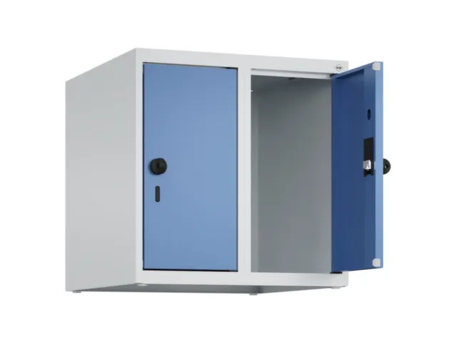 opzetkast,v. locker,2vak.,vak B 250mm,HxBxD 500x500x500mm,vleugeldeur