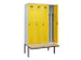 locker met bank,voor scheiding van kleding,HxBxD 2120x1200x815mm,4vak