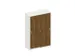 schuifdeurkast,HxBxD 1540x1000x430mm,decor romp wit,decor front noten