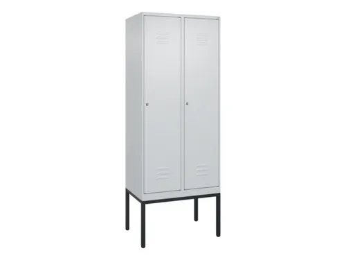 locker,HxBxD 2120x800x500mm,2vak,vak B 400mm,cil.-slot,voetonderstel