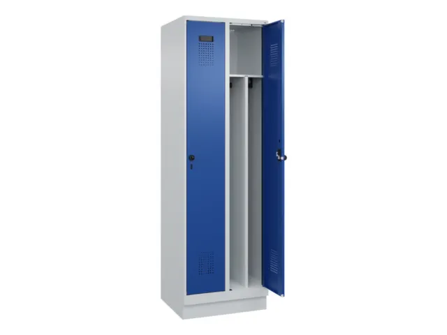 locker voor scheiding van kleding,HxBxD 1950x600x500mm,2vak